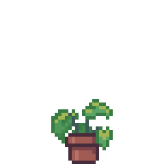 Pixel art plant
